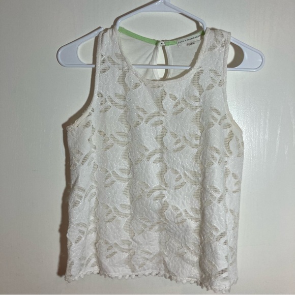 coco + jaimeson Tops - Coco and Jaimeson crochet lace crop small
